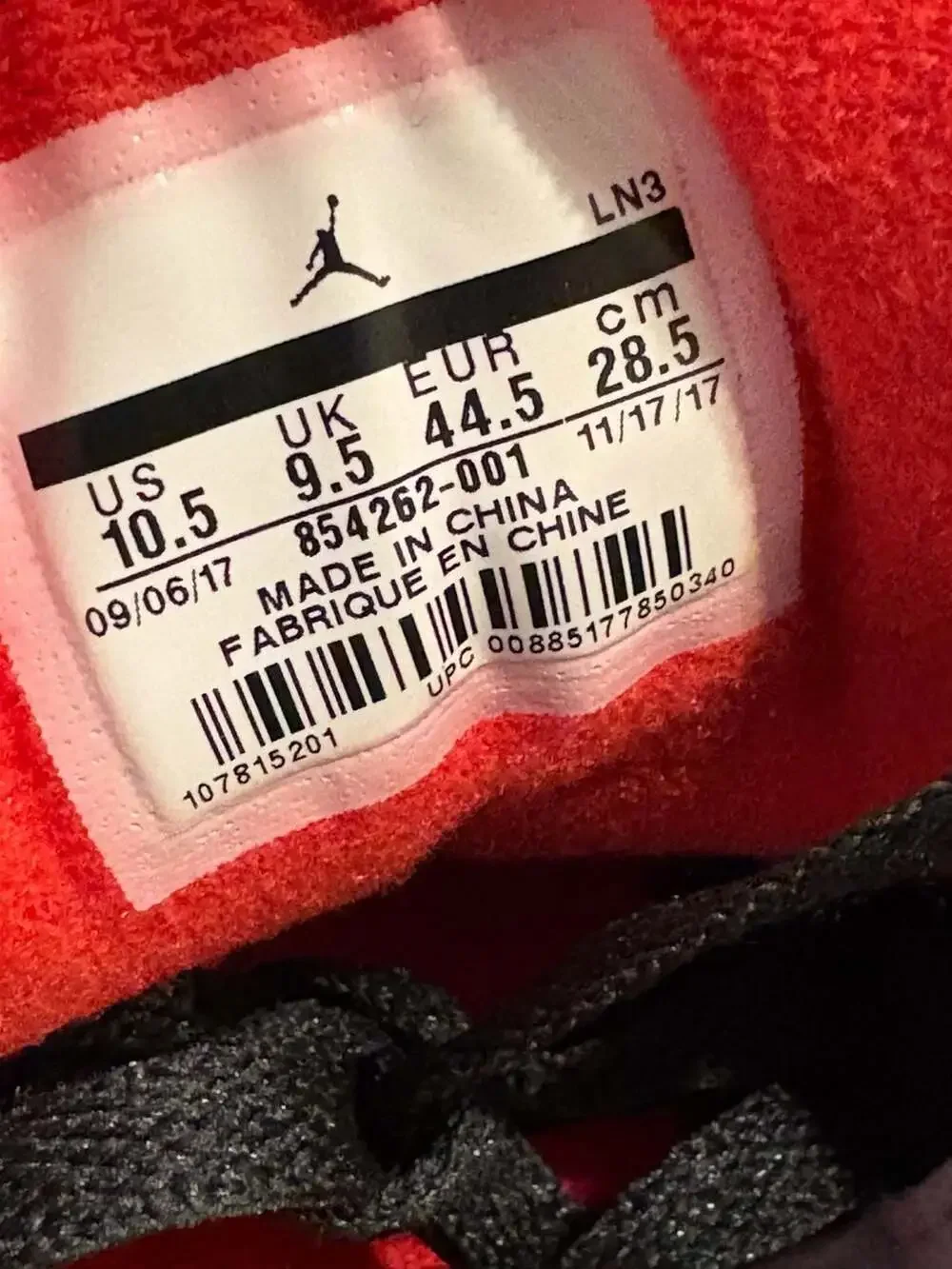 Air Jordan 3 Retro OG Black Cement (2018) Size 10.5 Clean VNDS